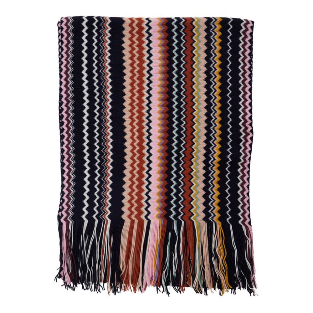 Missoni Women Multicolored Scarf With Zigzag Motif In Tech Fabric And Woman